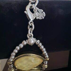 Elegant Silver and Gold Pendant Necklace